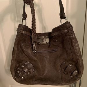 🤠 Juicy couture grey leather shoulder bag